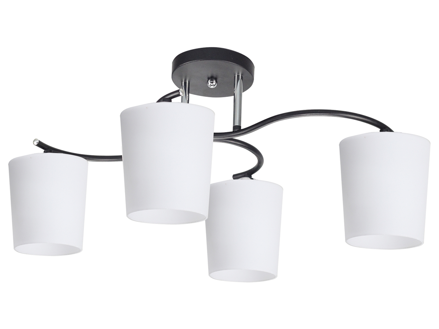 Lampa sufitowa Esnyr 4-punktowa metalowa czarna