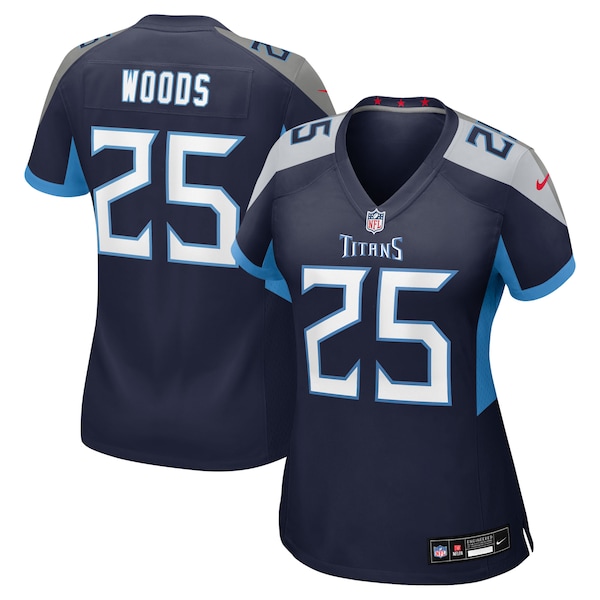 Xavier Woods Tennessee Titans Nike Women's Team Game Jersey -  Navy