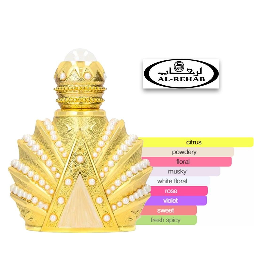 al rehab crown perfumes Al Rehab Bahrain Pearl 20ml Concentrated Perfume Oil