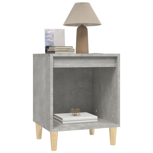 NNEVL Bedside Cabinet Concrete Grey 40x35x50 cm