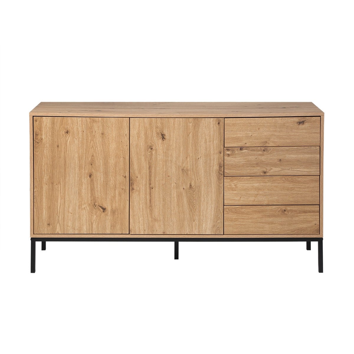 Calicosy - Dressoir LENNY - B140 cm - Licht hout