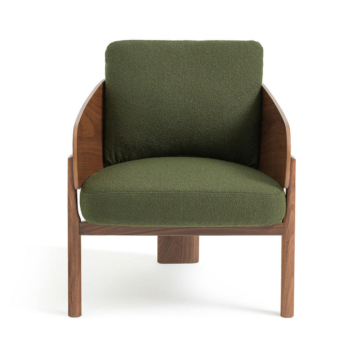 Fauteuil noyer/bouclette E. Gallina, Marais
