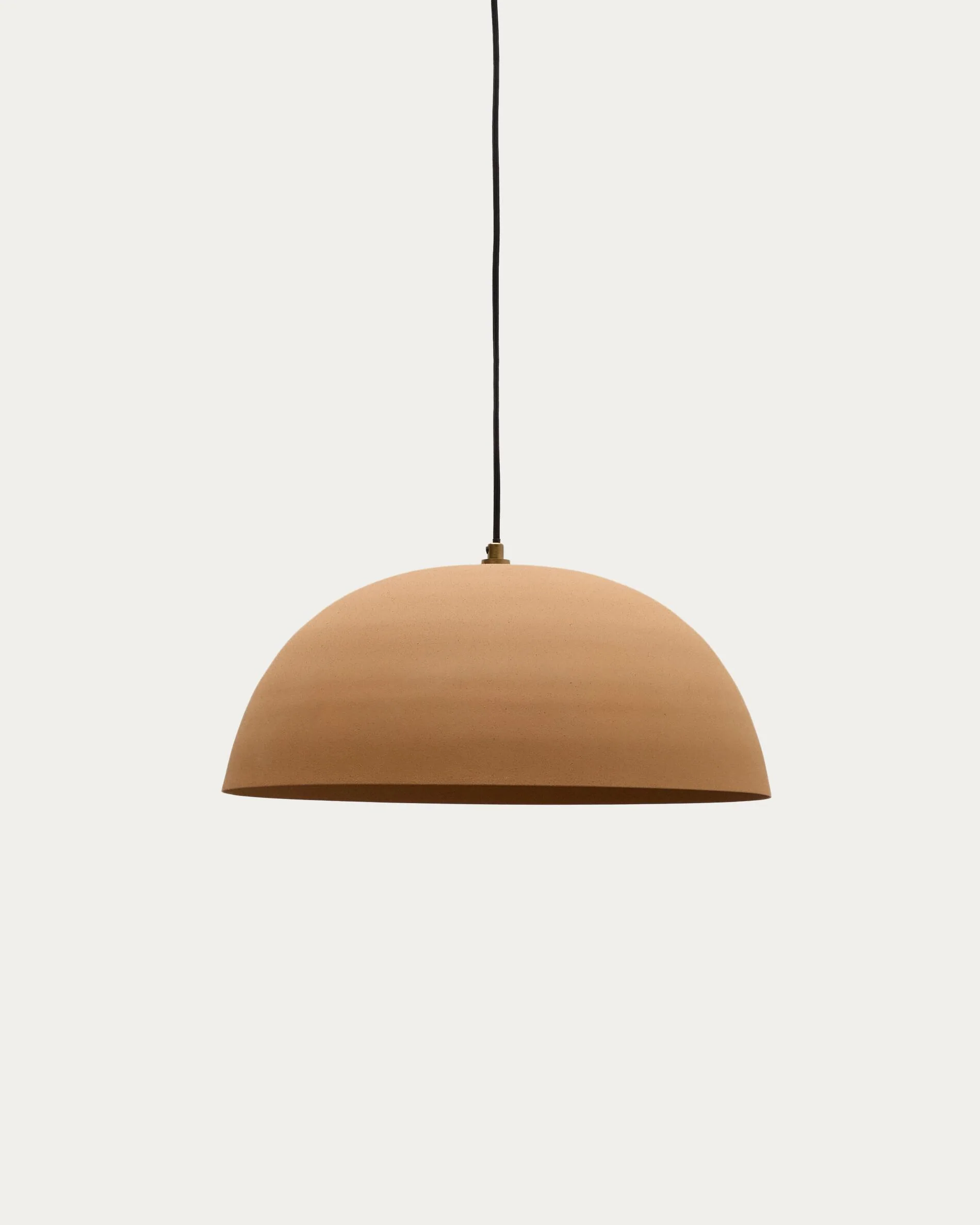 Nibla ceiling lamp in terracotta-effect metal Ø46cm