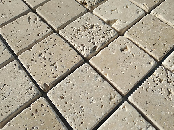 DECORA MOSAICOS Carrelage mosaïque TRAVERTINO Beige 30x30 cm