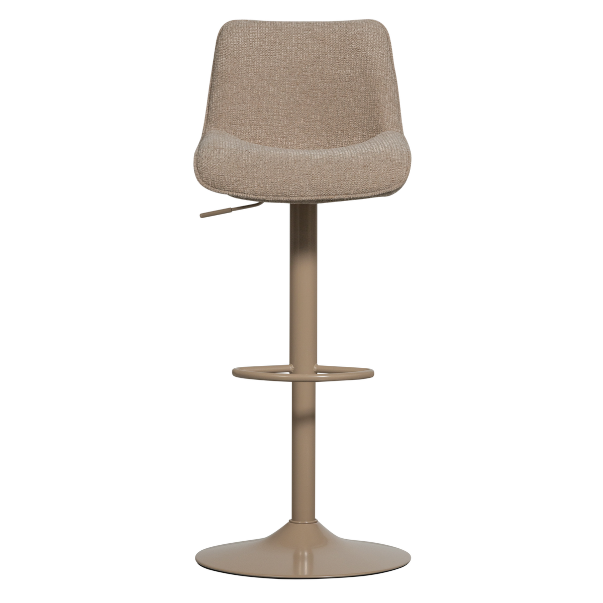 WOOOD verstelbare barstoel Marten - Polyester - Zand - 110x45x50