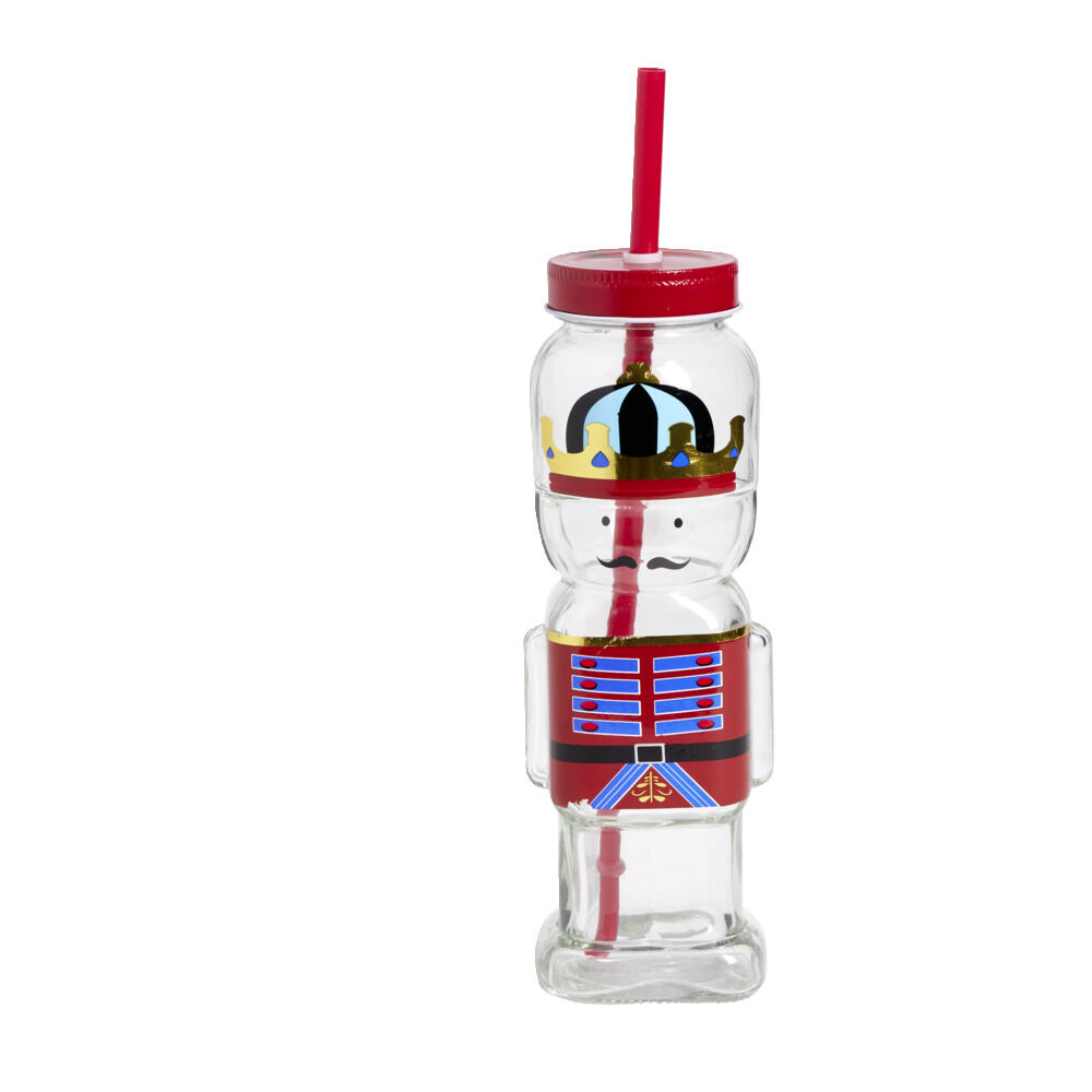 Gobelet haut forme soldat Casse-Noisette 300ml avec paille