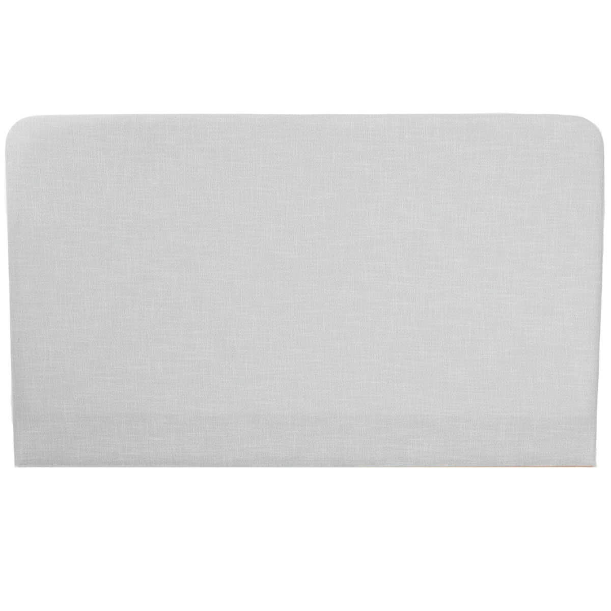 - Tête de lit en tissu gris clair 140 cm