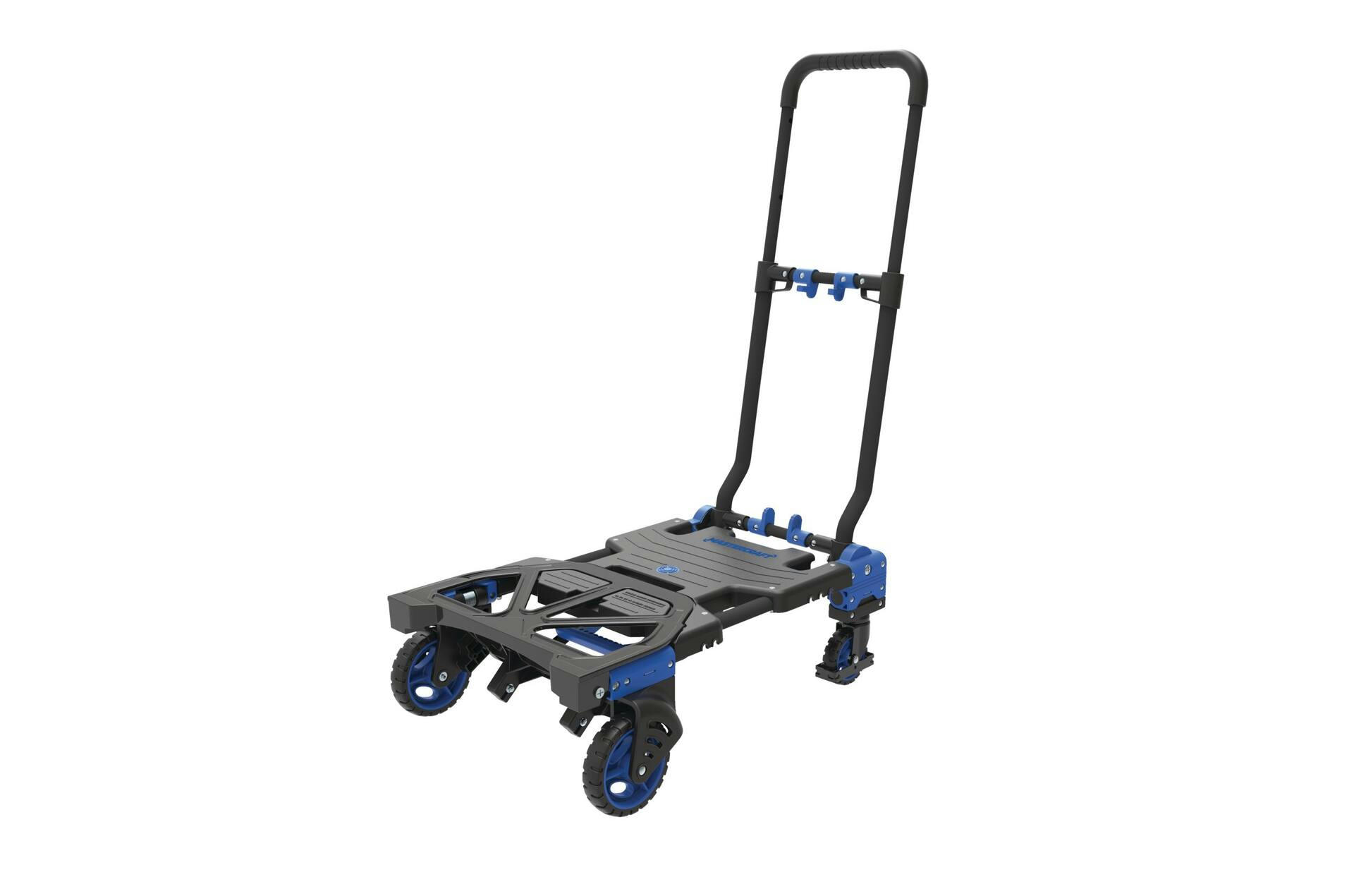 Mastercraft 2-in-1 Folding Hand Truck, 300-lb, Black