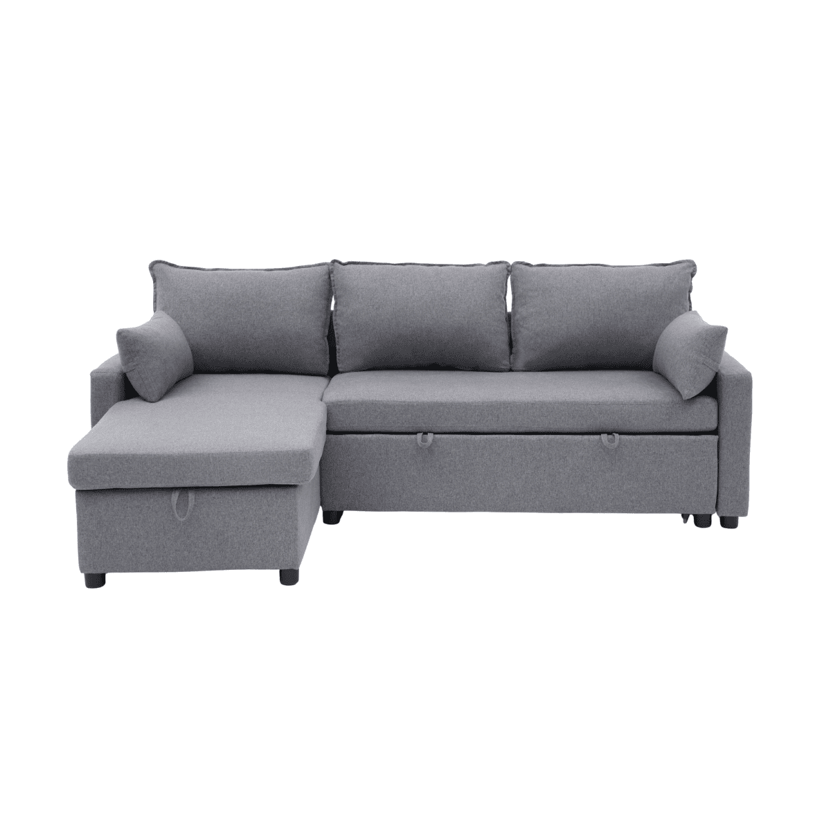Calicosy - LOUISON 3-zits slaapbank - Grijs - 219x147x84 cm