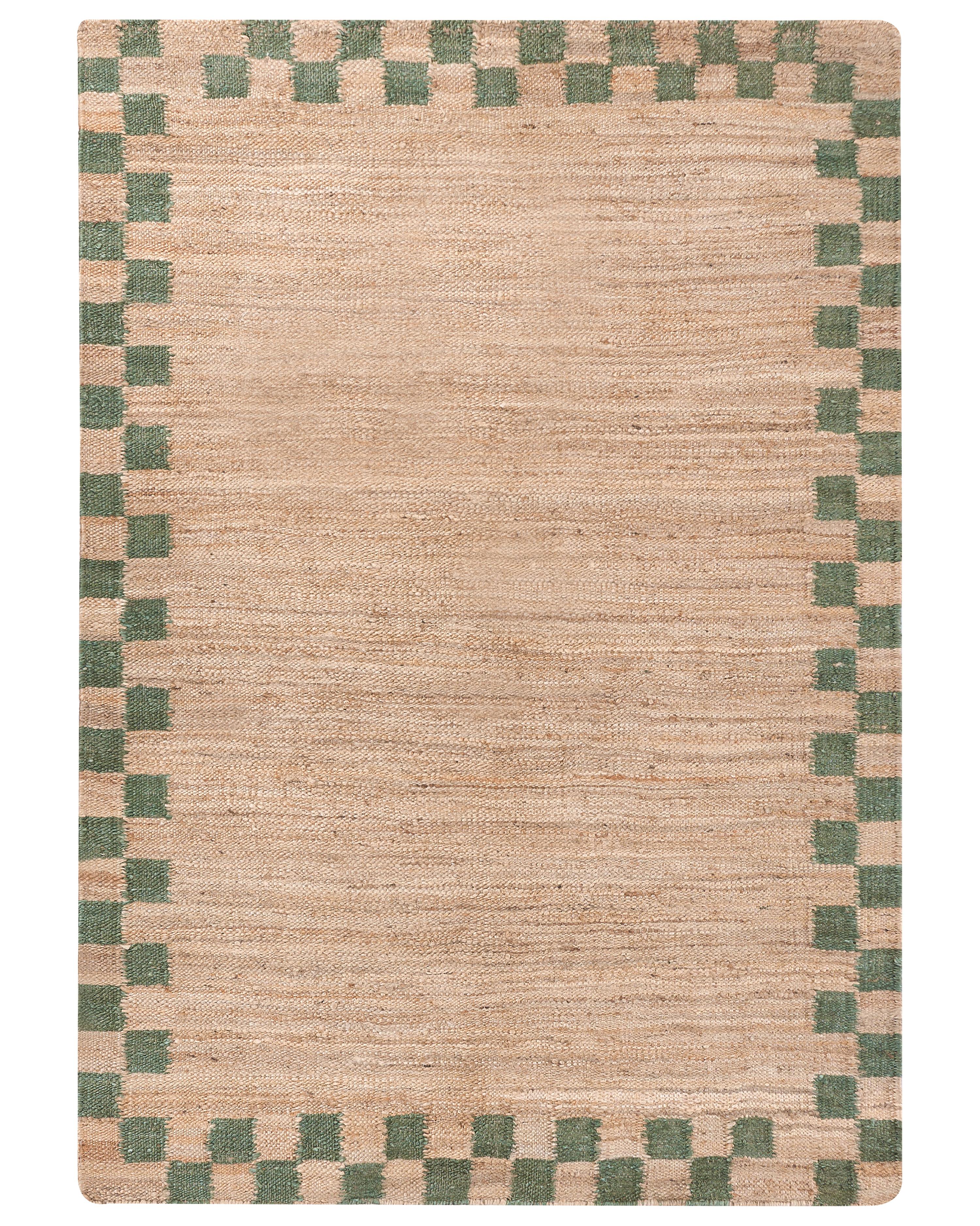 Rug BEED Beige/ Green 160 x 230 cm Jute