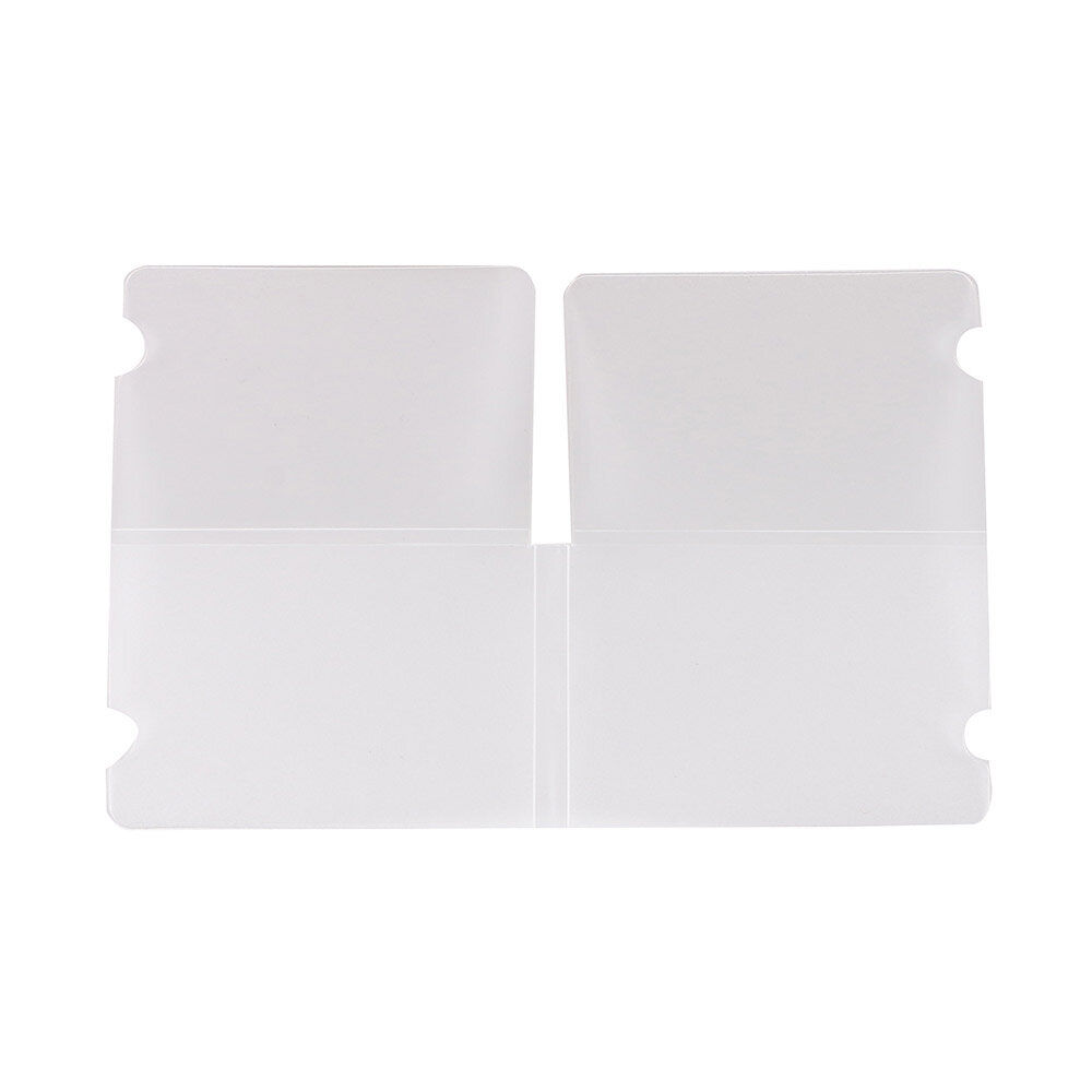 Porte masque pliable format de poche blanc transparent