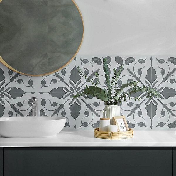 Panneau Décoratif Wallfluent 100x50 cm Boules Géométriques Dans Une Grille 1 pièce