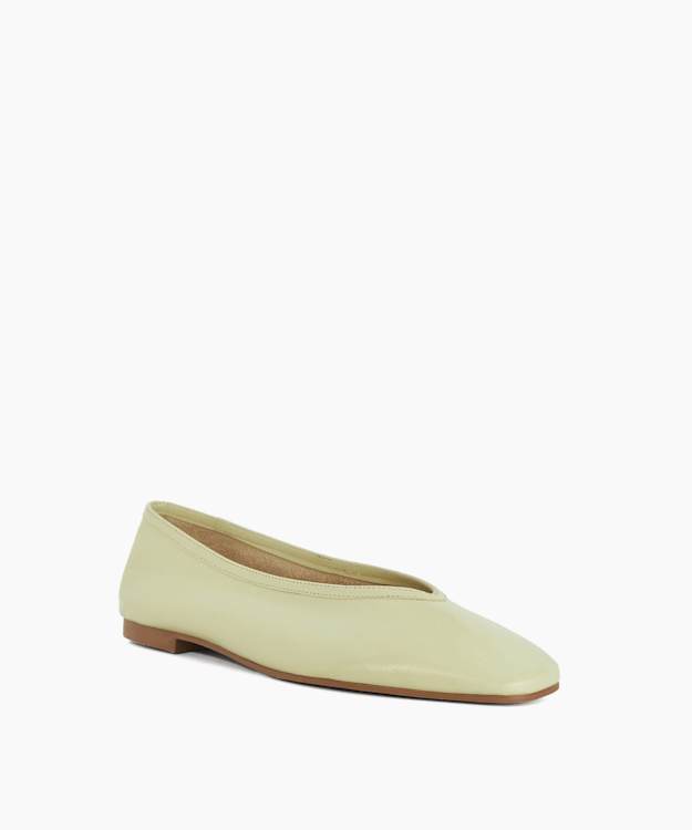 Hetta Green - Leather Ballet Flats