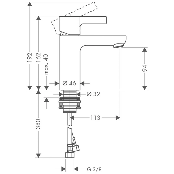 Waschtischarmatur »Metris S«, Messing