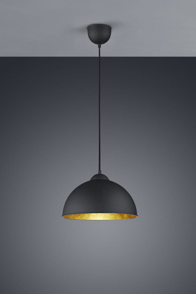 Lampa wisząca czarno-złota JIMMY 1xE27x60W wym: 127x31x31 cm RL