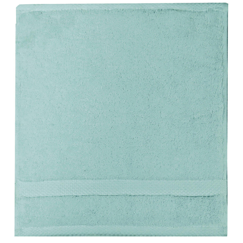 - Carre  pur coton bleu 50x50