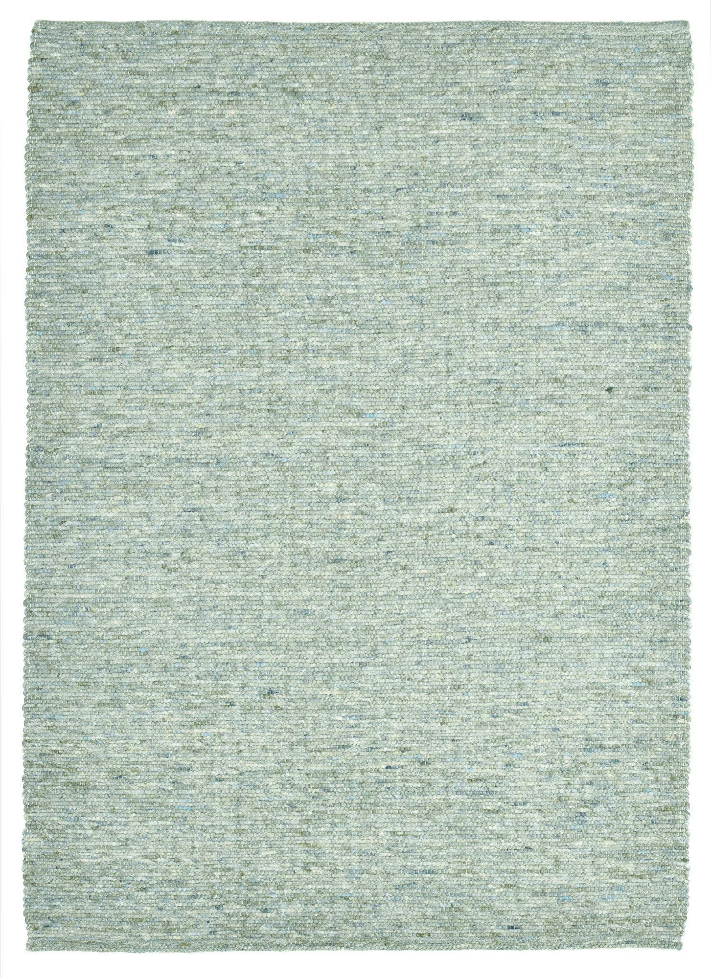 ALPEN - Tapis tissé main en laine vierge - vert 190x290 cm
