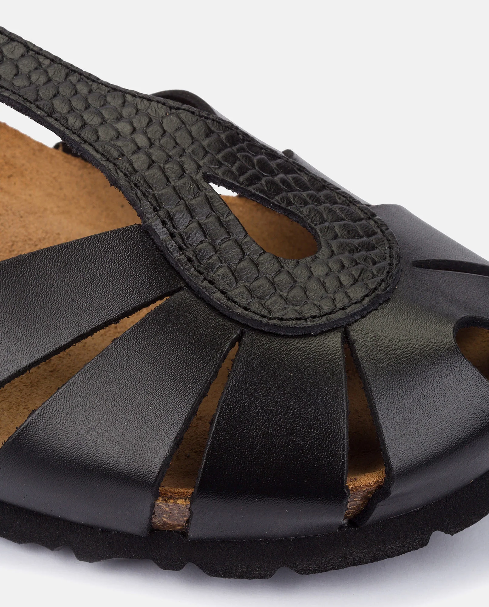 Sandalia de cuña Monaco 187 negro