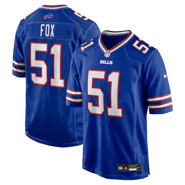 Morgan Fox Buffalo Bills Nike Team Game Jersey -  Royal