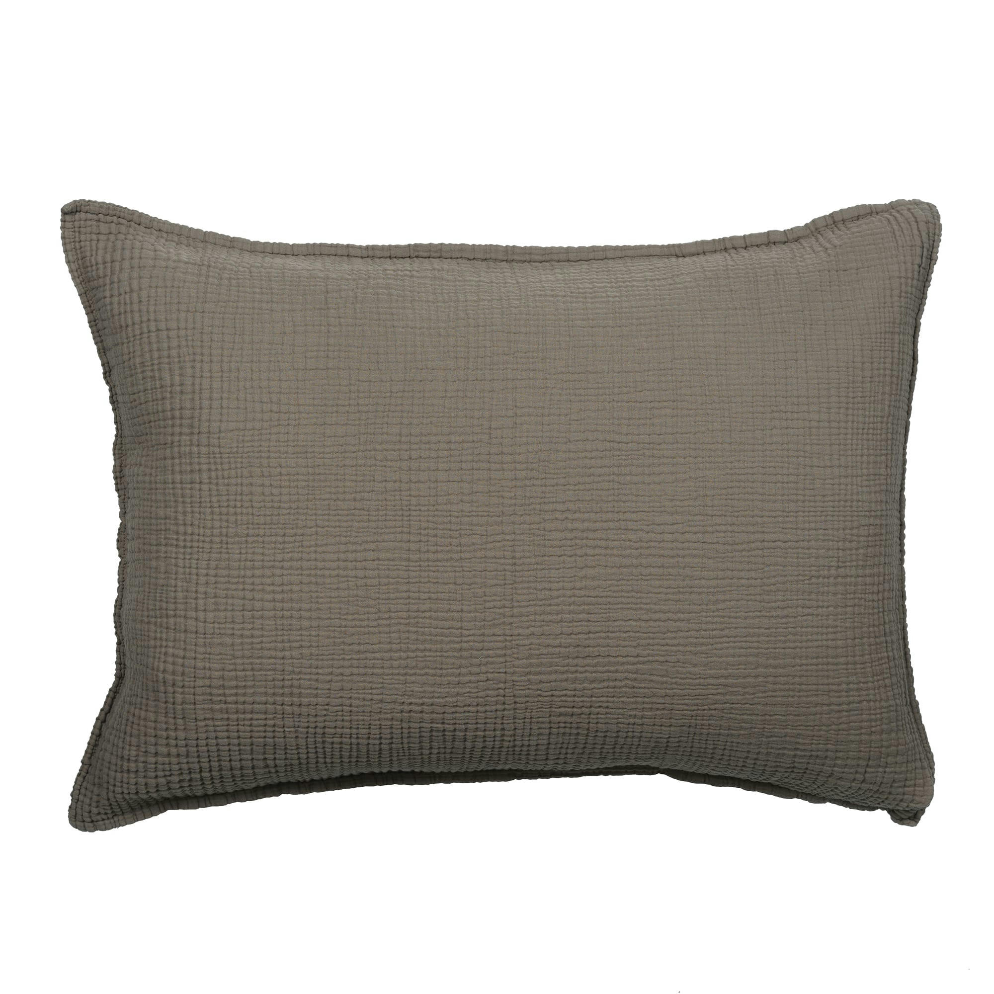 GAZE DE COTON - Taie d'oreiller gaze de coton terre brûlée 50X70 CM