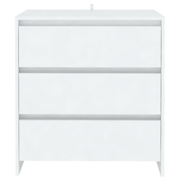 Szafka Komoda Regał Biała z Szufladami 70x41x75 cm do Salonu Pokoju