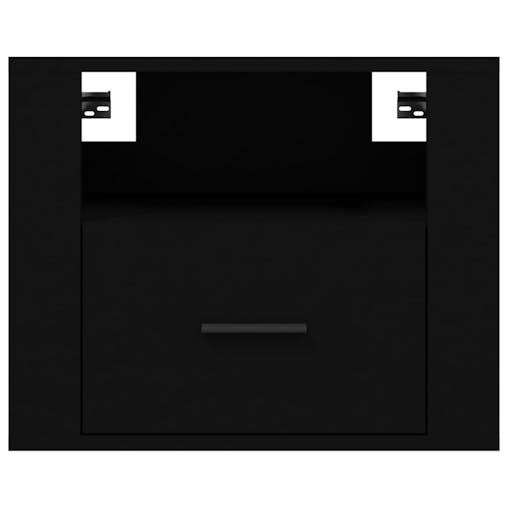 NNEVL Wall-mounted Bedside Cabinets 2 pcs Black 50x36x40 cm