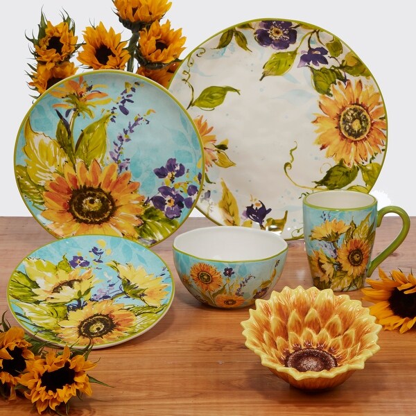 Certified International Sun Garden 16-piece Dinnerware Set, Service for 4