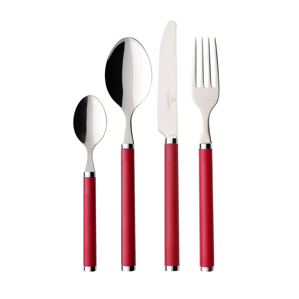 Play! 24-piece flatware set - Red