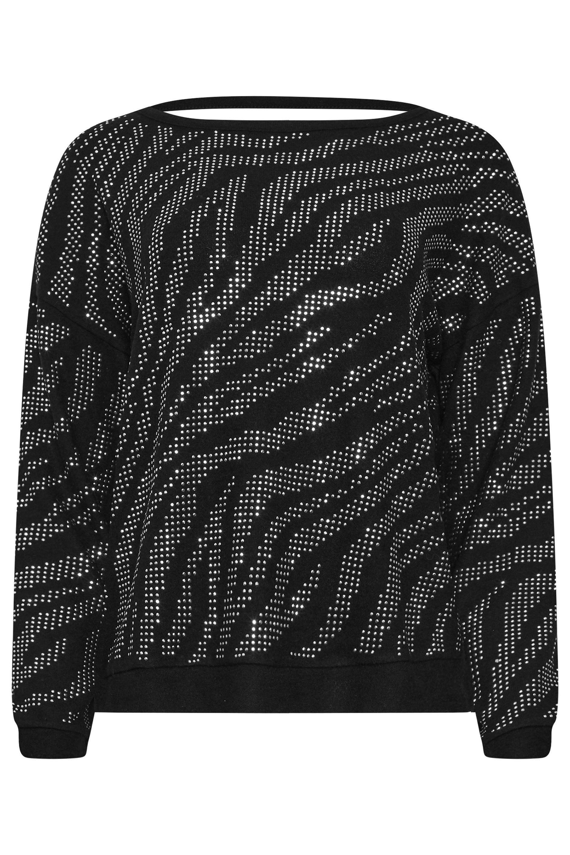 Star by Julien Macdonald Animal Diamante Embellished Jumper
