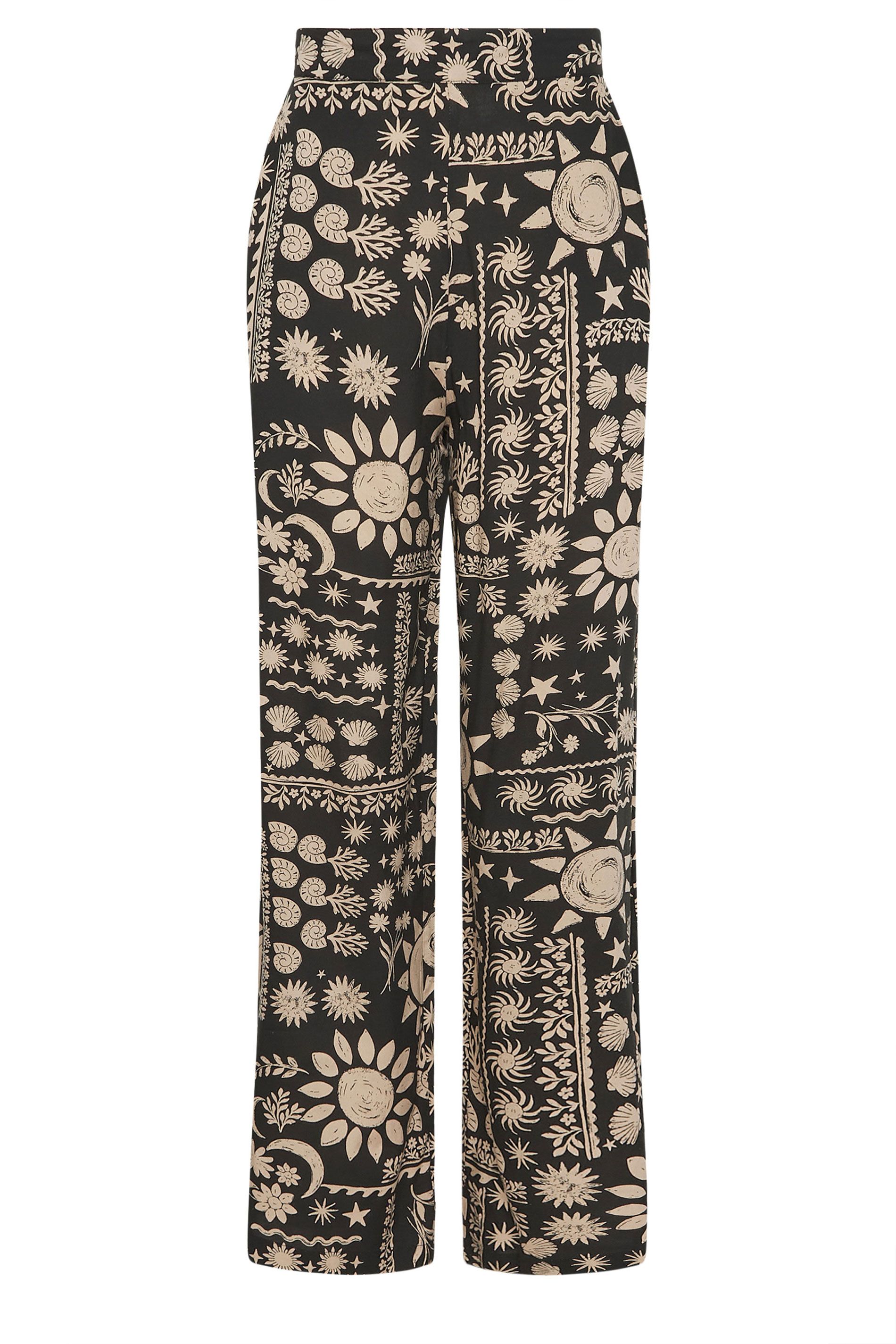 Long Tall Sally Tall Printed Wide Leg Trousers