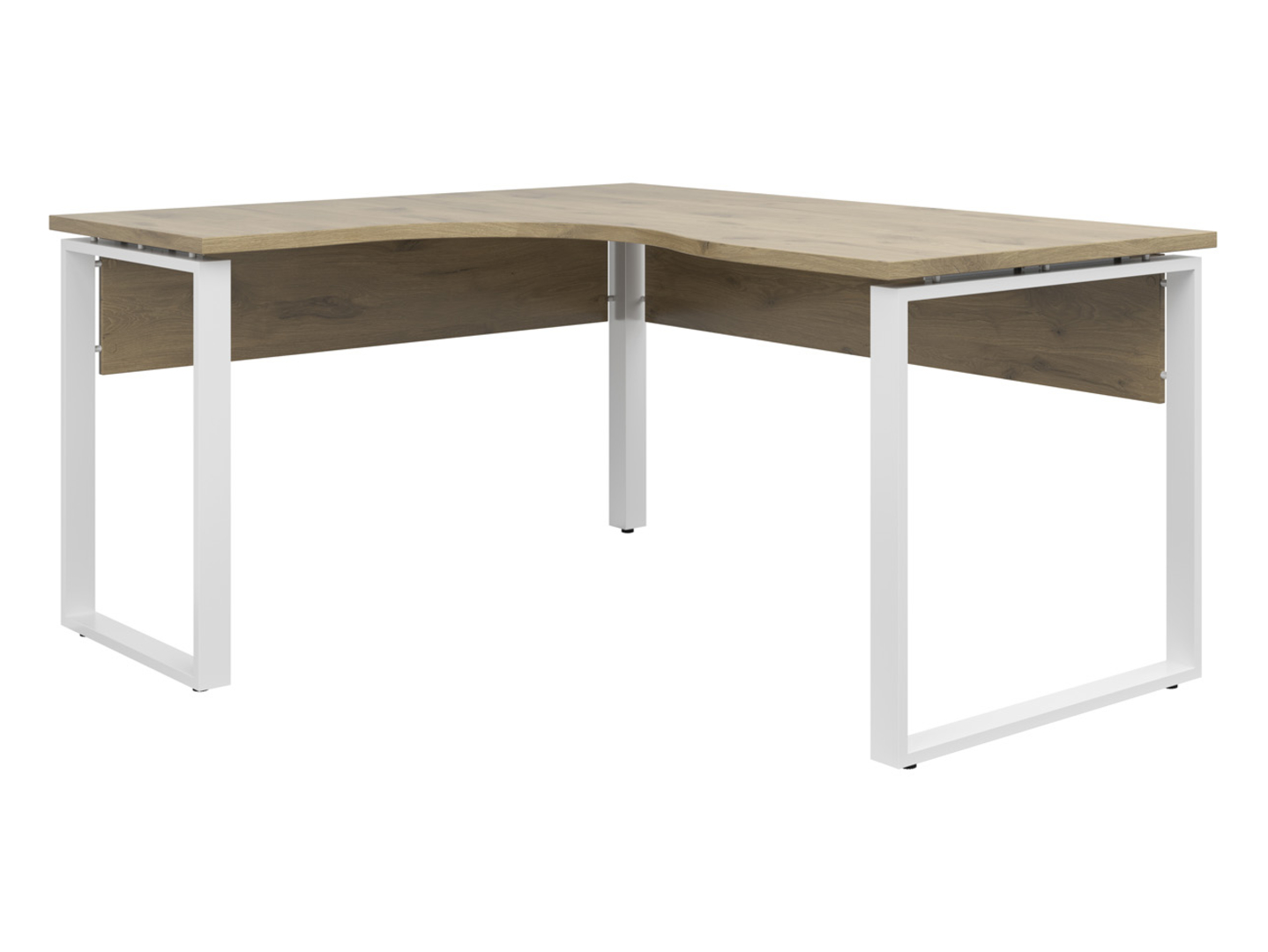 Biurko narożne Connect 160x140 cm lewe dąb viking