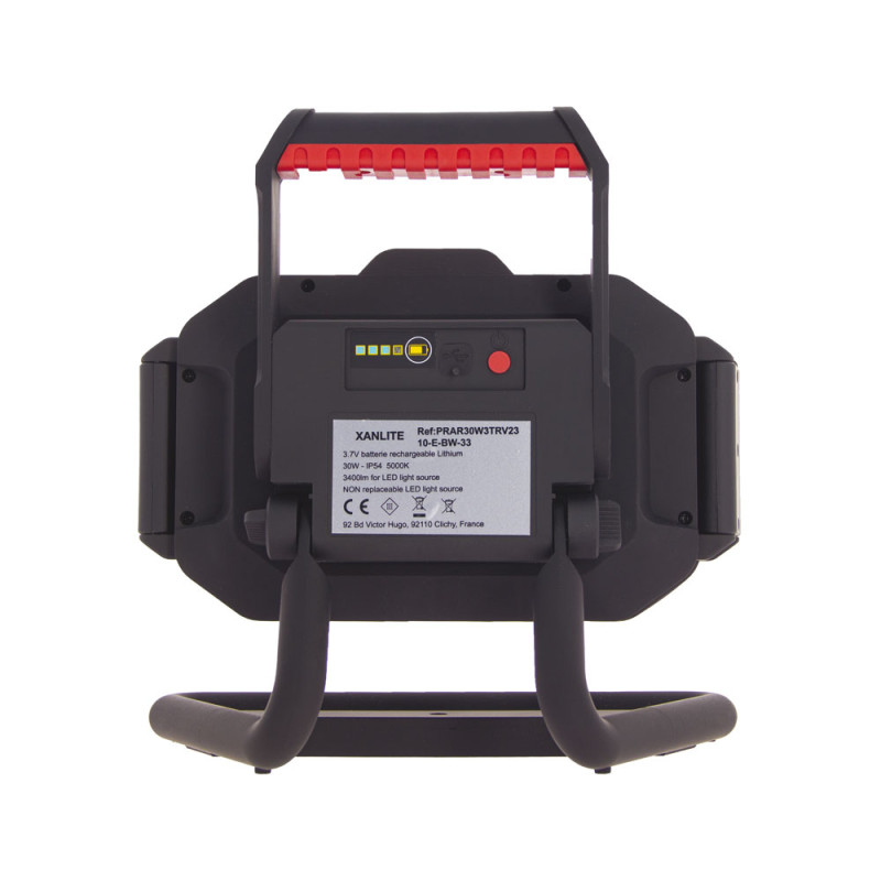 Projecteur LED portable noir 3400 lm 30 W XANLITE