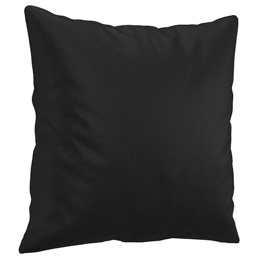 NNEVL 2-Seater Sofa with Throw Pillows Black 120 cm Faux Leather