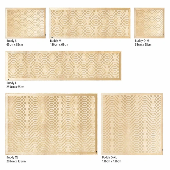 Vinyl Teppich »Elly«, BxL:255 cm x 65 cm, beige