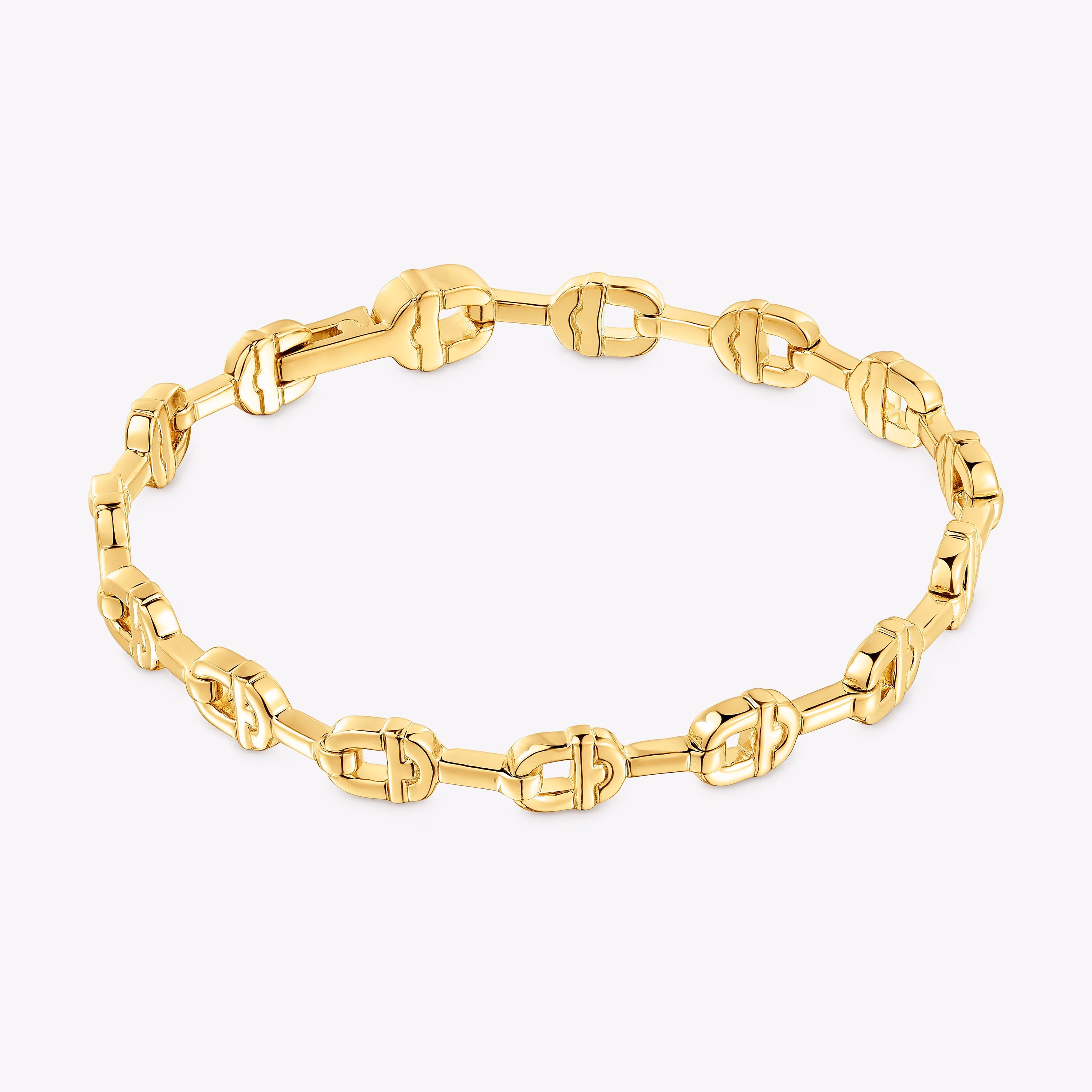 Pulsera cadena logo con baño de oro 18 kt sobre plata TOUS MANIFESTO