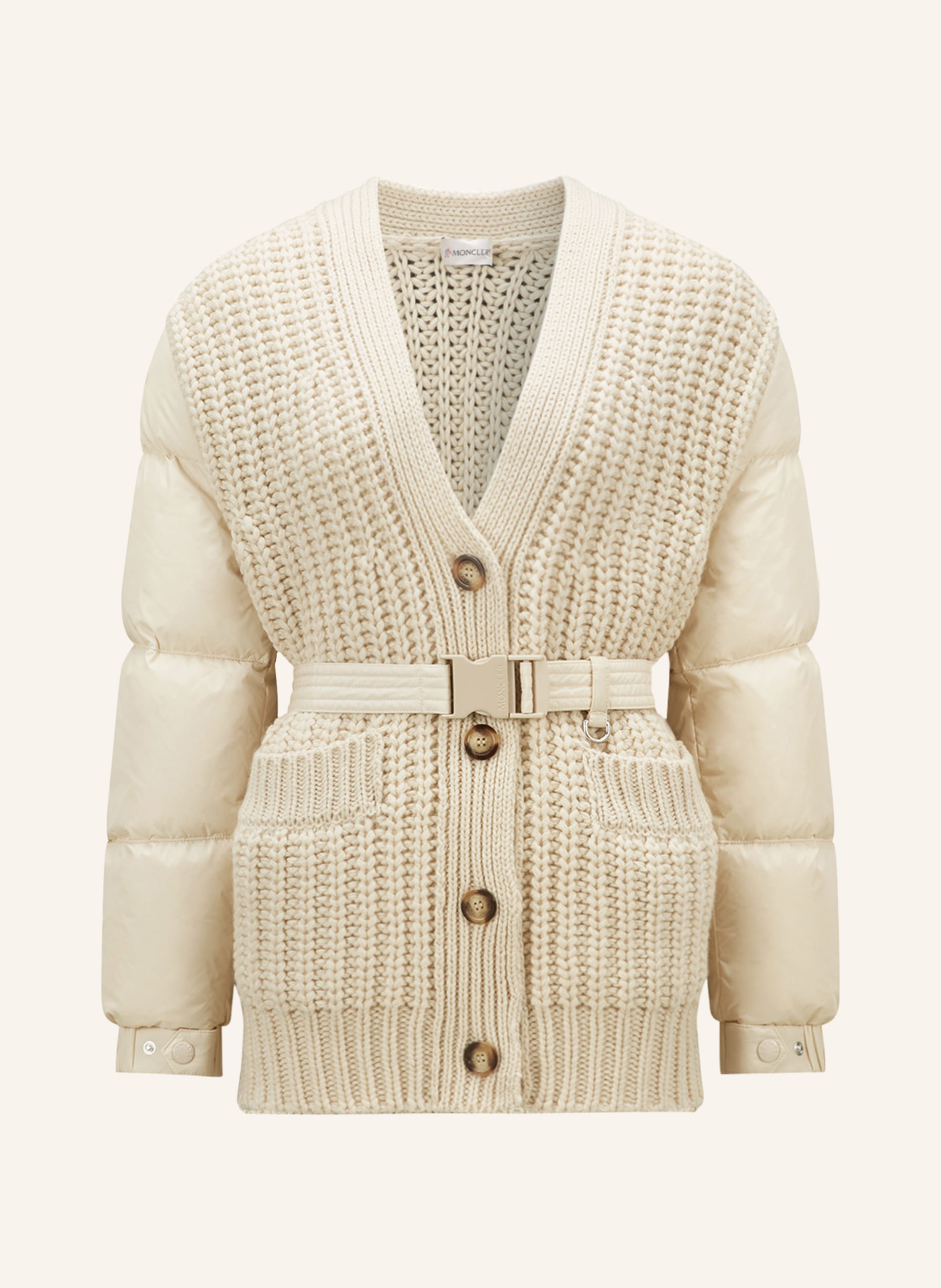 MONCLER Daunenjacke im Materialmix