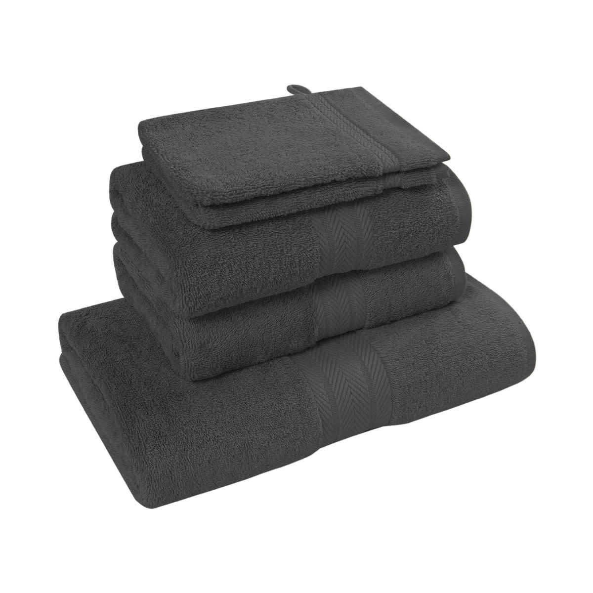 LUXURY - Ensemble de bain 5 pièces Anthracite