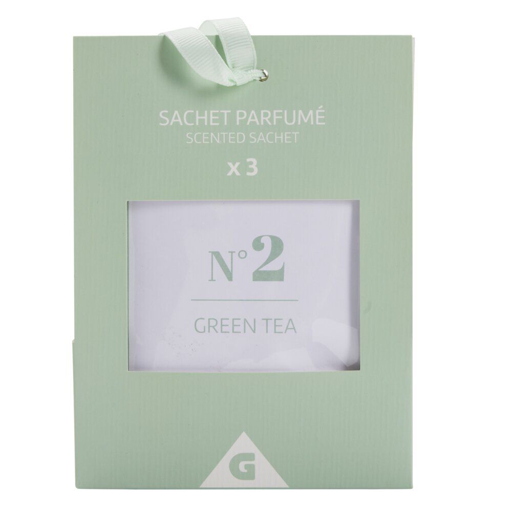 Désodorisant sachet parfumé senteur thé vert 3x15gr