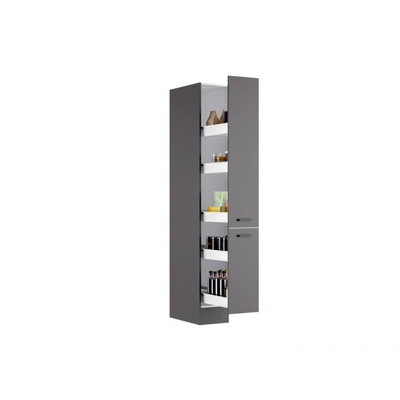 Apothekerschrank »OPTImulti MUKI HFZ306-1E  «, BxTxH: 30 x 57,1 x 210 cm, Anthrazit Matt (Kiel420)