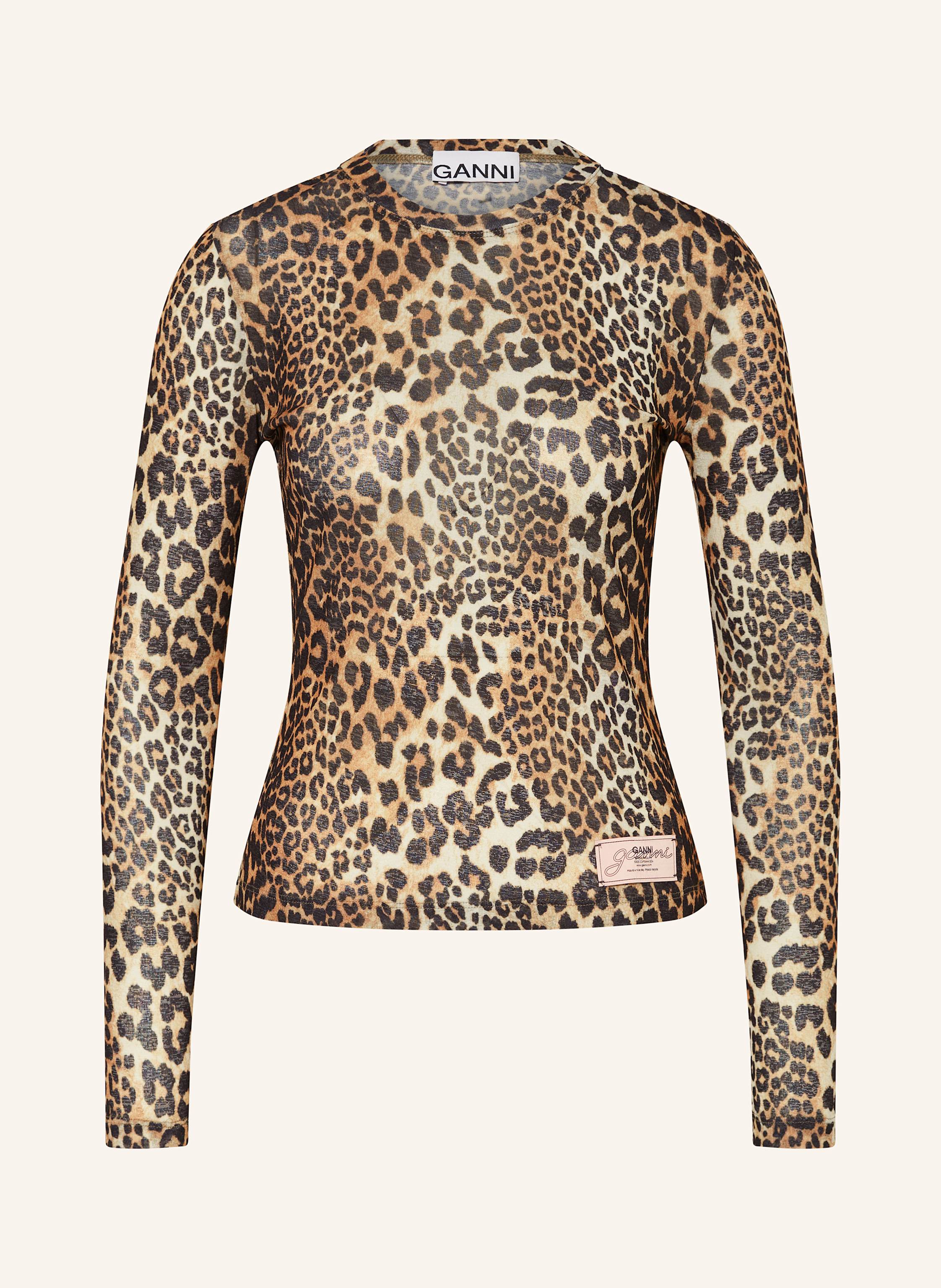 GANNI Longsleeve aus Mesh