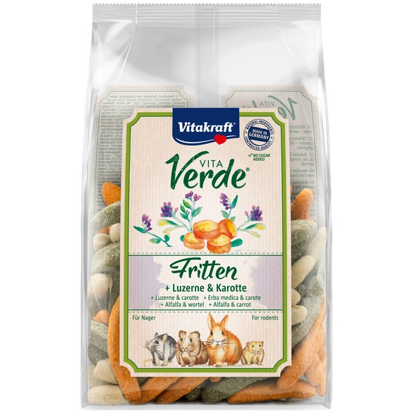 Nagerfutter »Vitaverde Fritten«, luzerne/Karotte