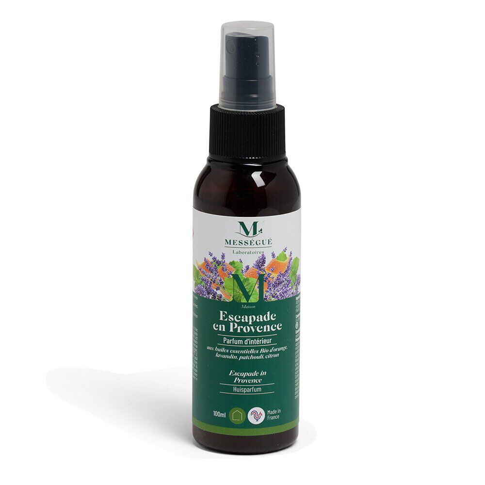 Parfum intérieur Mességué huiles essentielles bio Escapade en Provence 100ml