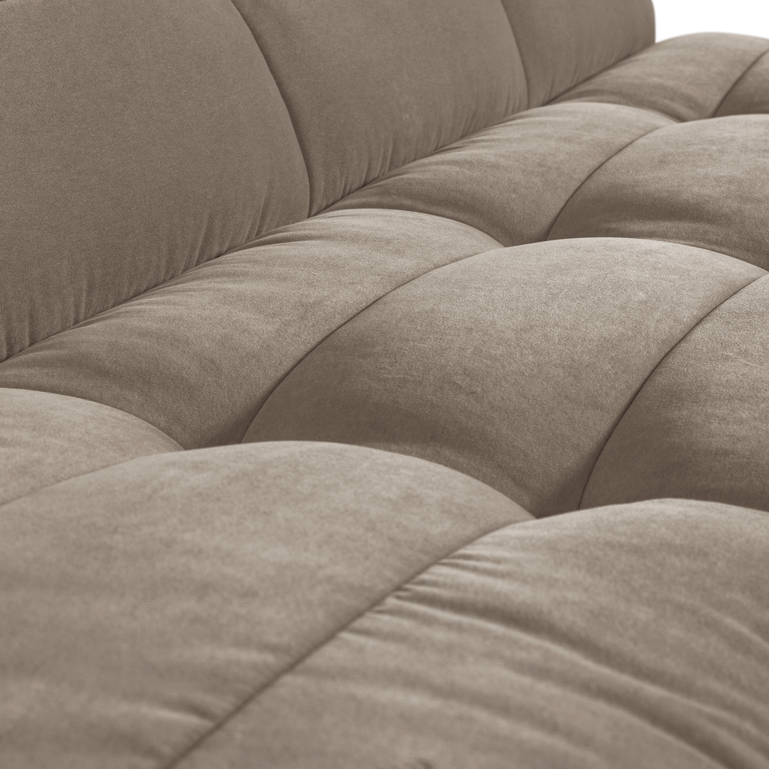 vtwonen Cluster Eetbankje Met Rugleuning 164 cm - Velvet - Warm Taupe