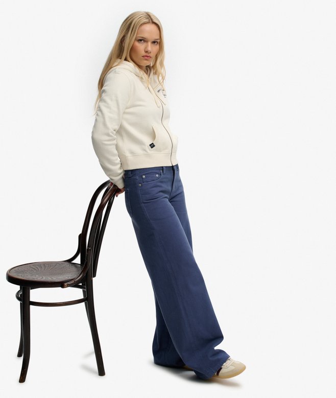 Athletic Essentials Cropped Zip Hoodie