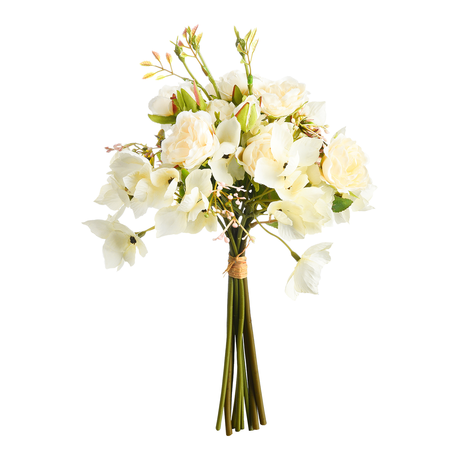Kunstblumenstrauß Creme,L 330 mm