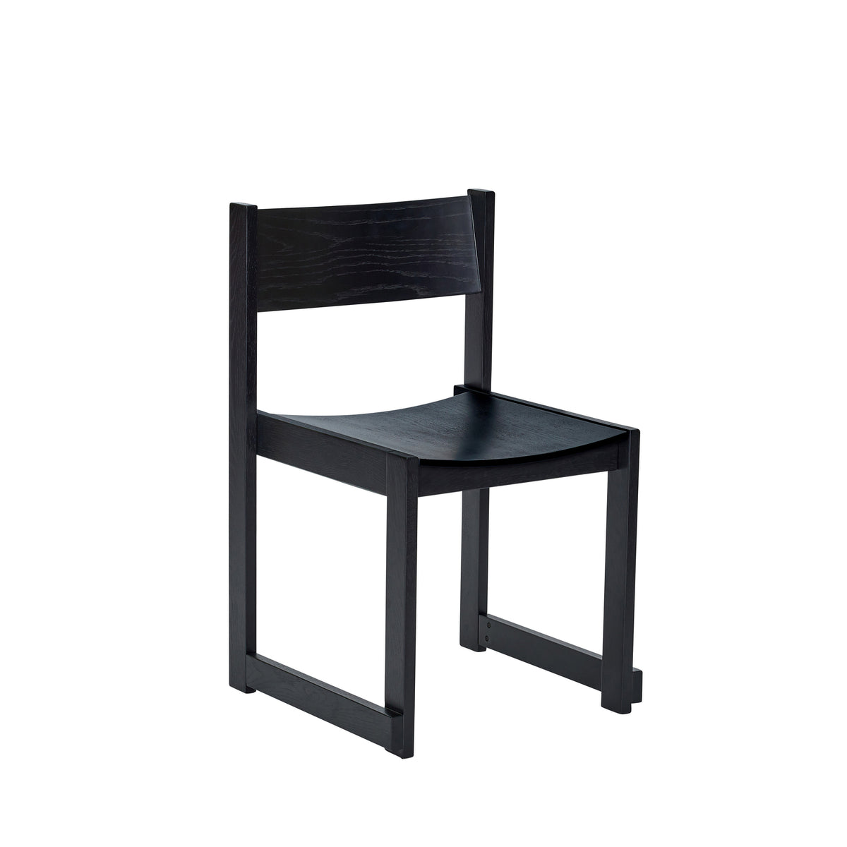 Hübsch eetstoel Forma - eikenfineer/eikenhout/multiplex - 50x50xh80cm