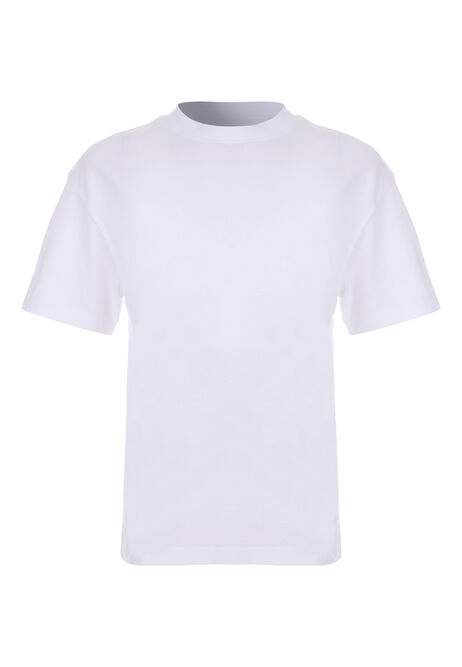 Older Boys Basic White Tee