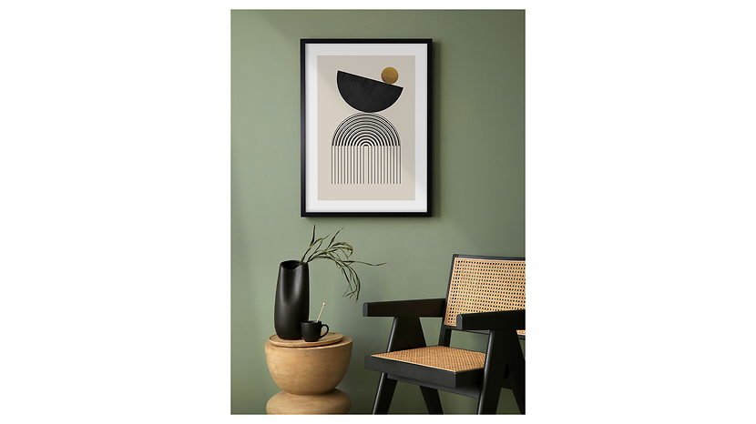 Obraz w ramie Wavy Zen Arc 53x73 cm