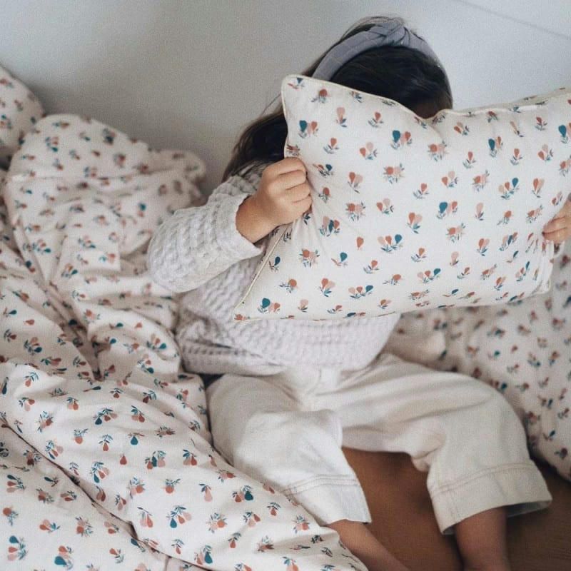 - Coussin coton bio poires d'automne (30x40cm)