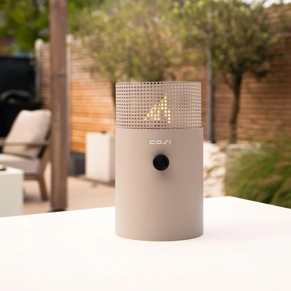 Cosi Fires Cosiscoop Dot gaslantaarn &Oslash;16 x 27 cm- sandy beige